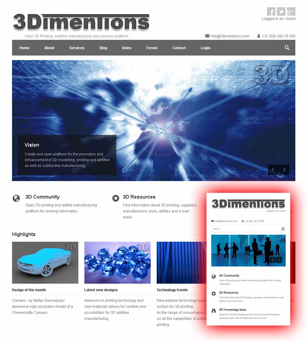 responsive website