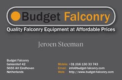 Budget Falconry Business Card