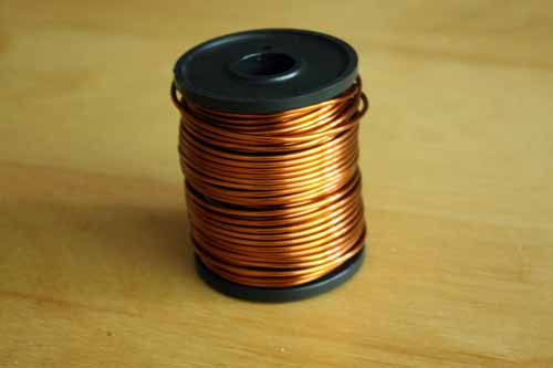 1.6 mm insulated copper wire.