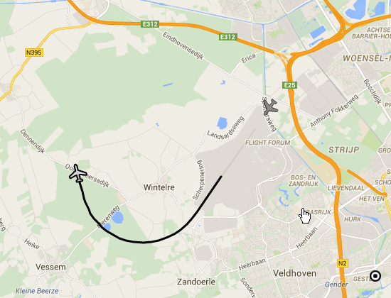 Aircraft taking off