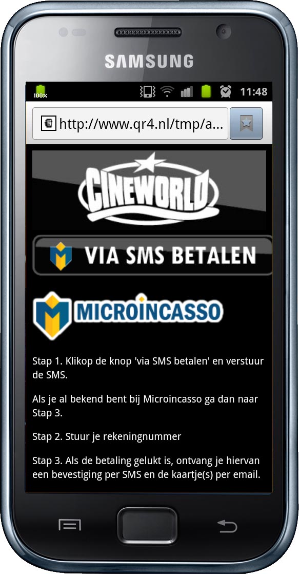 Mobile e-commerce purchase payment