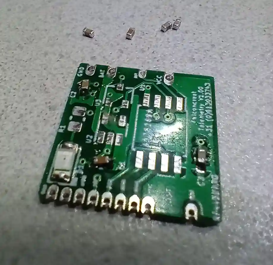 SMD soldering started