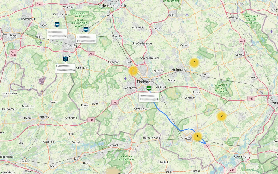 Telemetry units mapping scope