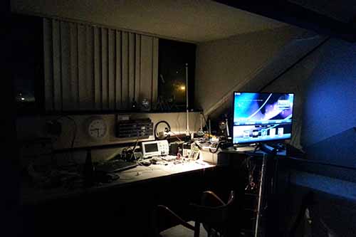 The laboratory at night
