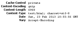 Server header before